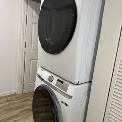 1 year old stackable washer and dryer