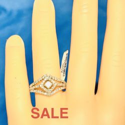  Engagement / Anniversary/Fashion Ring Diamonds  NATURAL DIAMONDS 18K Gold 💎  VALENTINES 💝 DAY SALE-65% Appraised BY GEMOLOGICAL INSTITUTE NEW YORK 