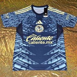 Soccer America america 🦅🦅las home and away local visitante aguilas New Jersey  2025-  2026 fan version  player version small to 4xl tricampeon futbo