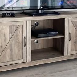 Rustic Oak TV Stand – Fits TVs up to 65”