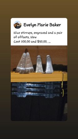 Engraved custom aluminum stirrups