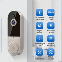  Security Camera Wireless Outdoor System, 1080P/5MP Battery Powered WiFi Camera 