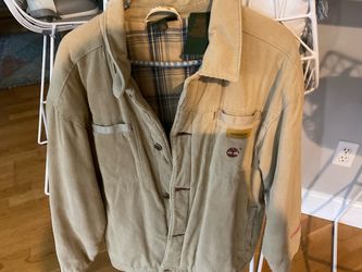 Timberland Fall corduroy jacket; flannel lined