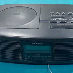 Sony CD Player Alarm Clock Radio ICF-CD810 Black 