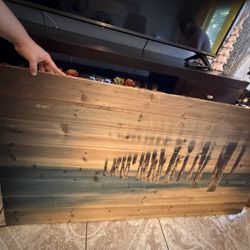 Large Wooden Art Ocean /Deck