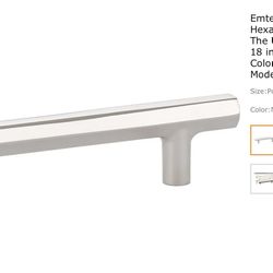 EMTEK Hexagon 18” Appliance Pull