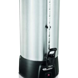 Proctor Silex Commercial 100 Cup Brushed Aluminum Coffee Urn, Silver 45100R