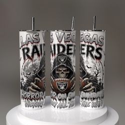Las Vegas Raiders Football Tumbler