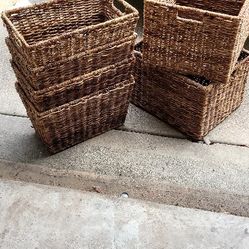 Bicycle ' Rafia Storage Dinning Table And 6 Chairs