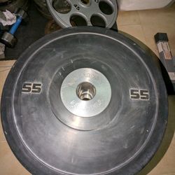 American Barbell 55lb Bumper Weight Plate(Pair)