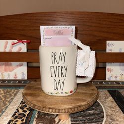 Rae Dunn Pray Every Day Mug