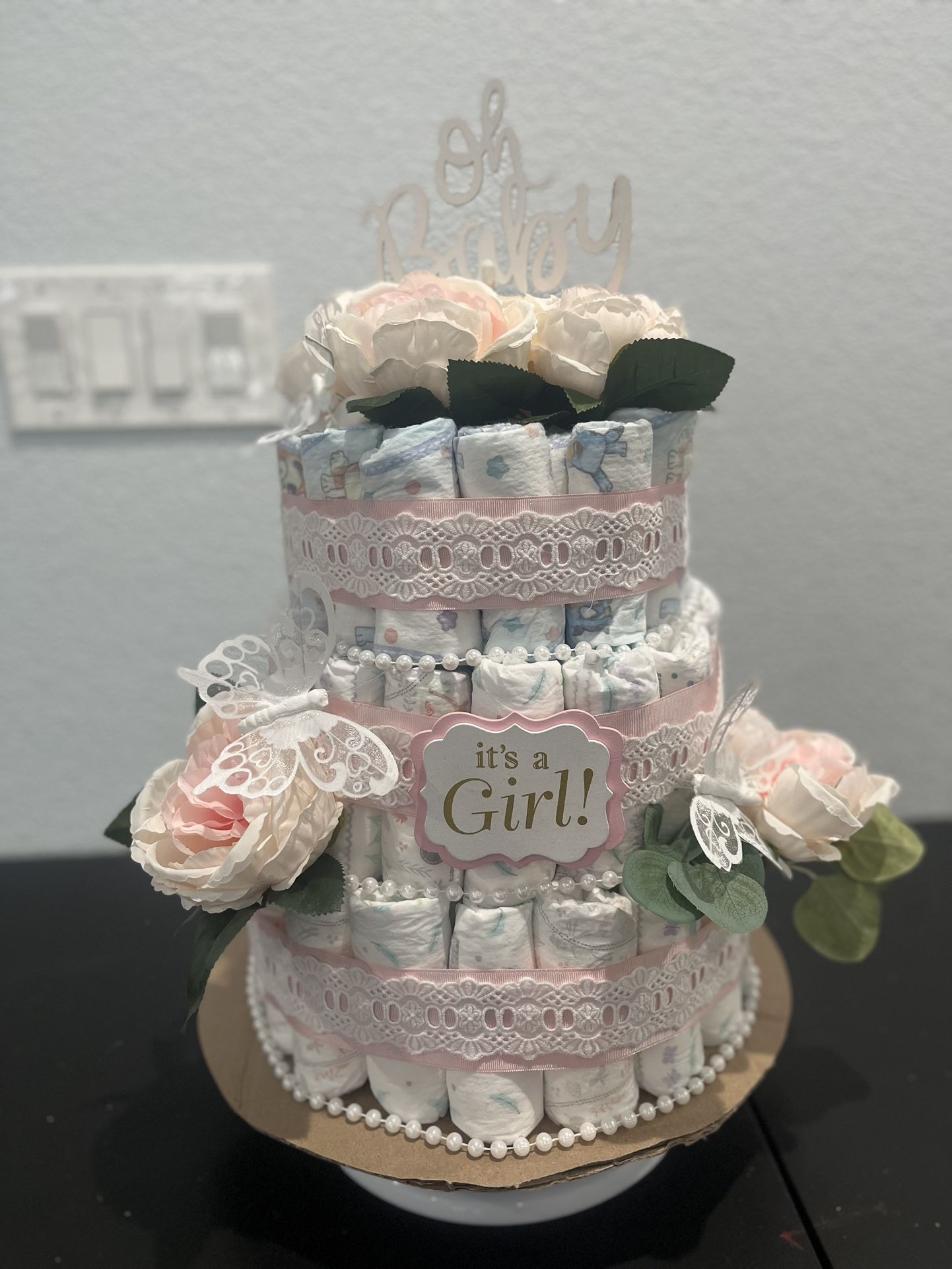 Diaper Cake Baby Shower