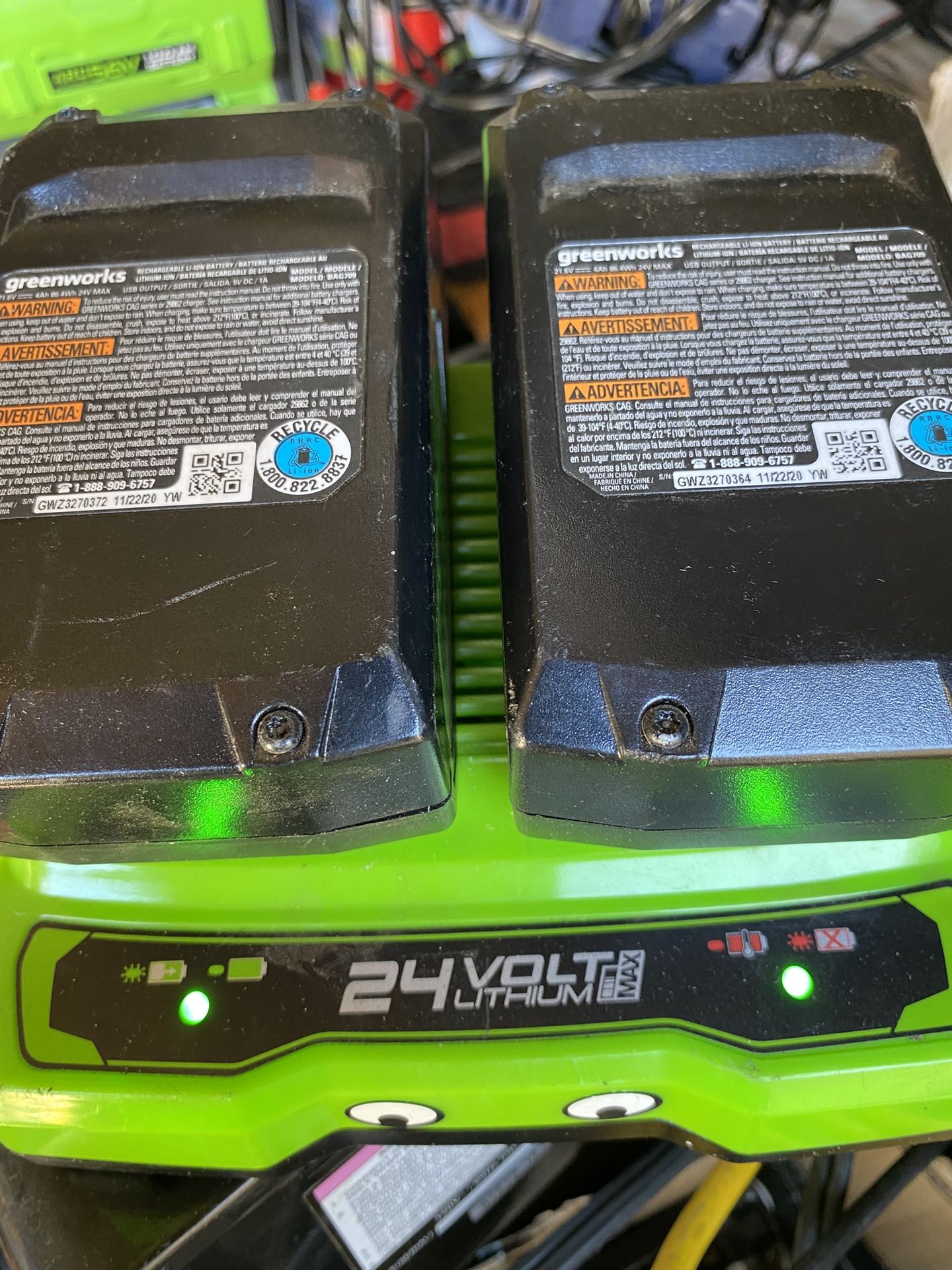 Greenworks 24 Volt Batteries And Charger