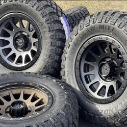 NEW 17” LOCK Off-Road Wheels Ford Tremor F-150 rims 6x135 33X12.50R17 Tires M/T F150 FX4 Expedition