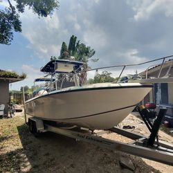 23" Boat With 250 Fuel Injected Motor