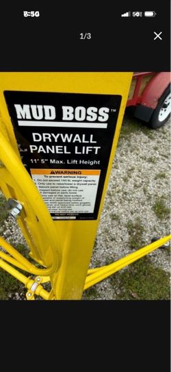 MUD BOSS Drywall Panel lift New