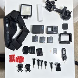 GoPro Hero 7 Black + 3 Batteries + Dual Charger + 64GB Card (BONUS accessories included) 