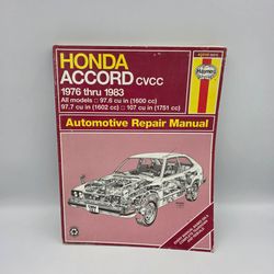 Haynes 42010 (351) Honda Accord CVCC 1(contact info removed) Automotive Repair Manual Book