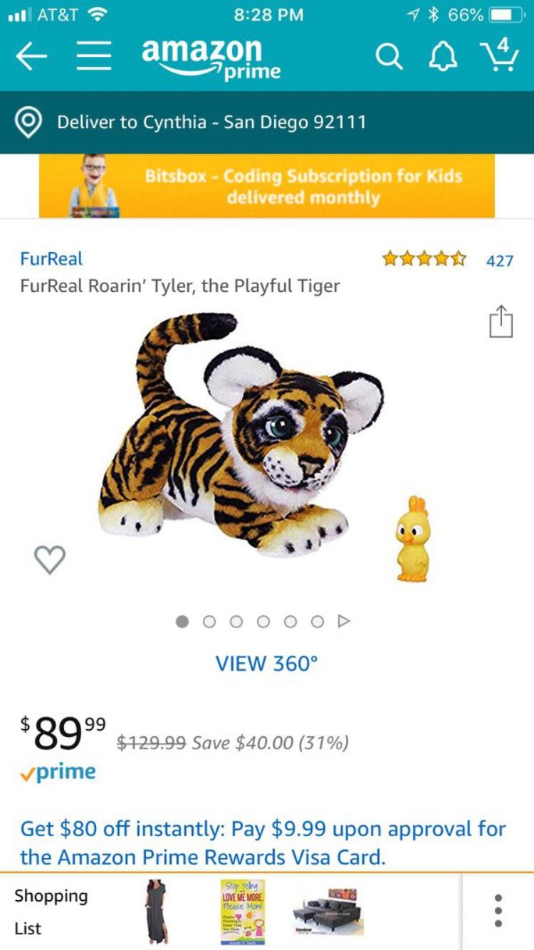 FurReal friends tiger