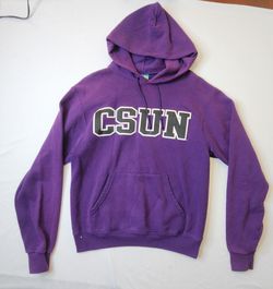 CSUN Purple College Hoodie Sweatshirt "with defect"