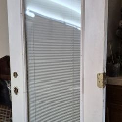 Exterior Door With Window Louvres