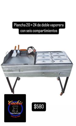 Taco Cart/Plancha para Tacos / Steamer / Catering/ Stove / taquizas / Estufa para tacos/ Comal/