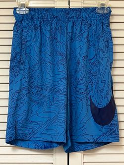 Nike Dri- Fit Boys Blue Basketball Shorts - Size Medium - VGUC