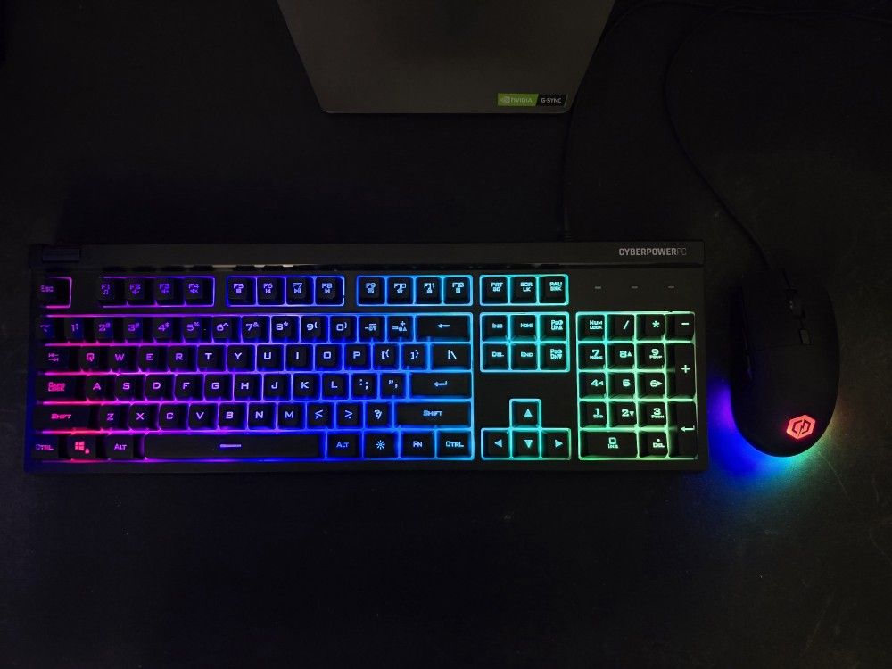 Computer gaming keyboard and mouse set