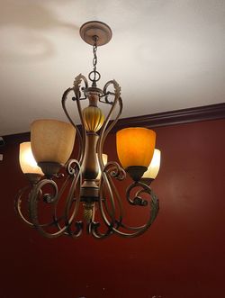 Antique Chandelier For Dining Or Living Room Area