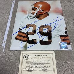 Hanford Dixon Cleveland Browns Signed 8x10 Photo With COA