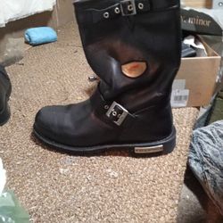 Red Wing Motorcycle Style Steele Toe Boots New / $125- 10.5 