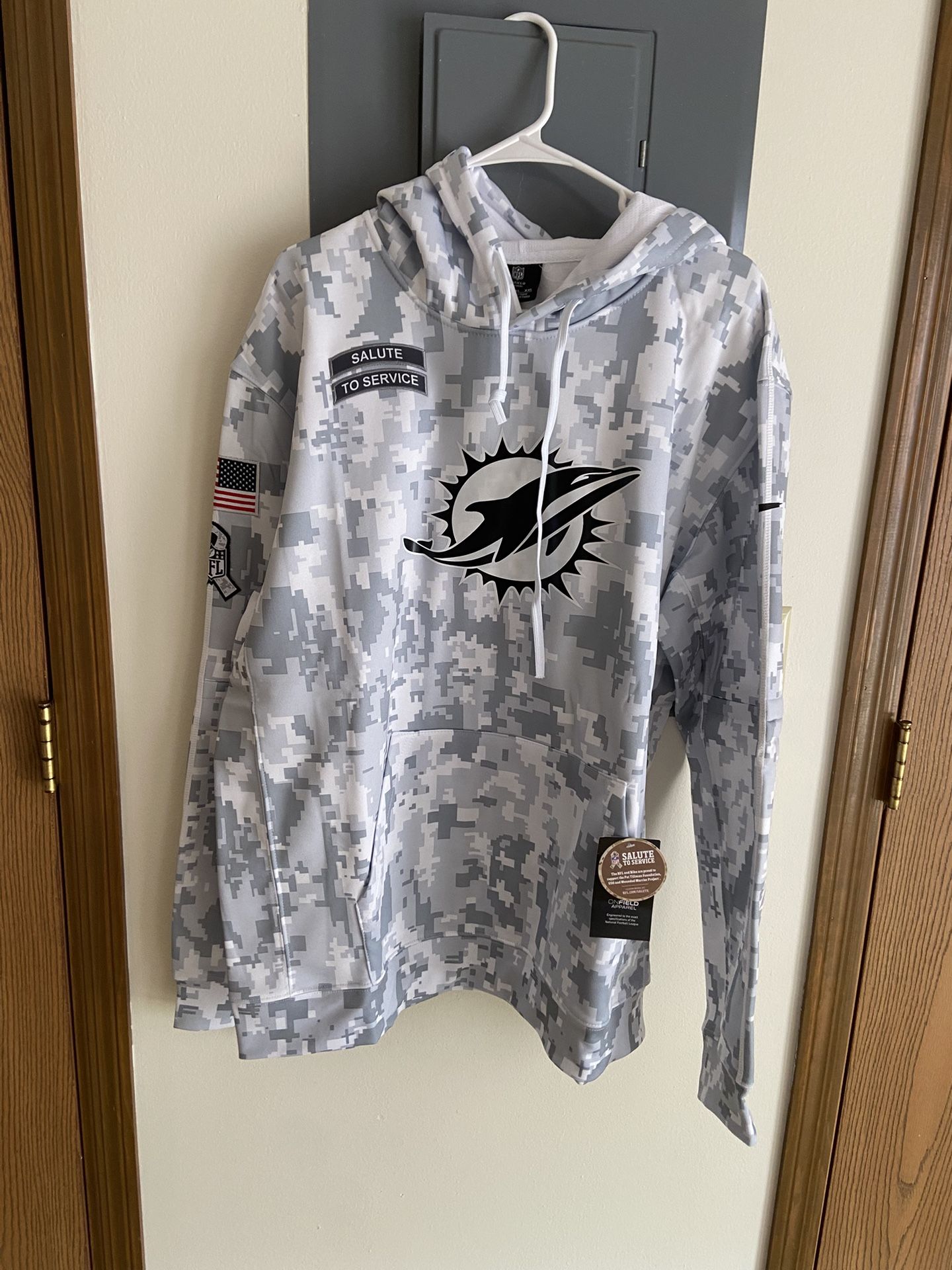 Brand New Miami Dolphins hoodie Salute to Service Adult Sizes available