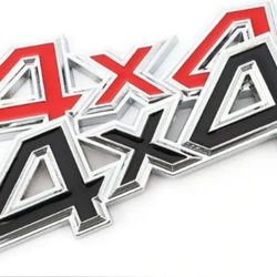 4x4 badge emblem see all pics adhesive back or grill shipping is AVAILABLE