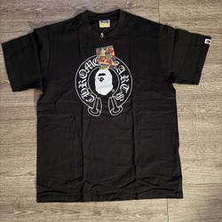 BLACK CHROME HEARTS BAPE