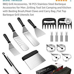 BBQ grill Accessories 18 Pc  Brand New
