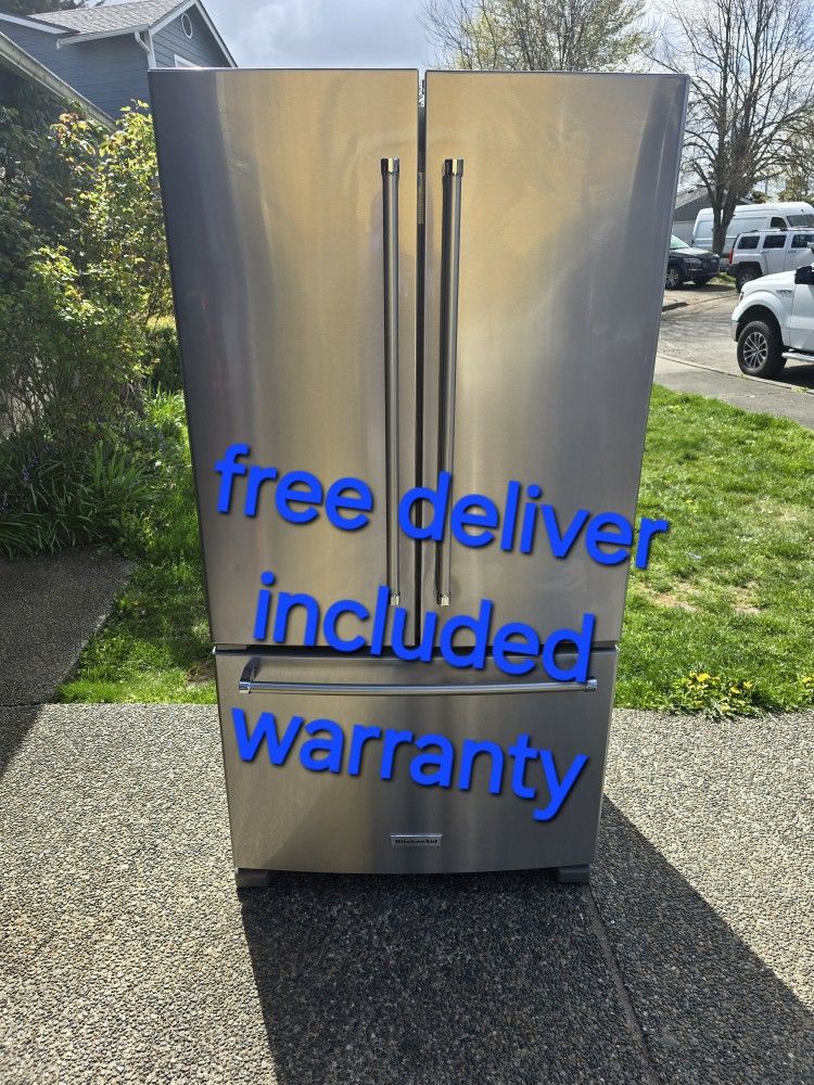 30 Days Warranty (KitchenAid Fridge Size 36w 27d 69h) I can Help You With Free Delivery Within 10 Miles Distance 