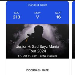  2 Junior Concert Ticket 