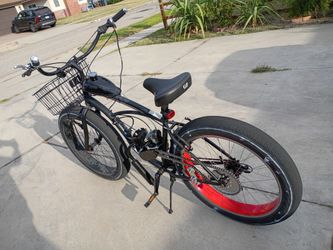 Fat tire motorized bike fast bike