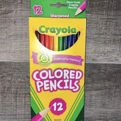 New 12-Pack Crayola Colored Pencils