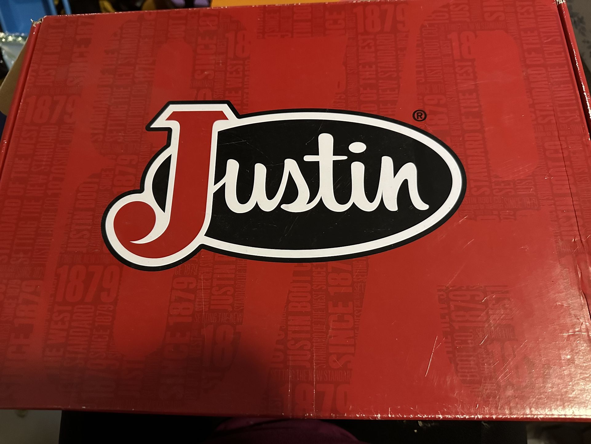 Justin raya brown water buffalo boots