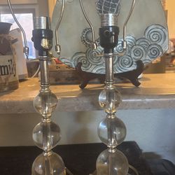 Set of Two Stacking Ball Lamps