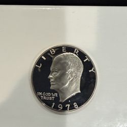 1978 S Gem Proof Eisenhower Dollar With A Extreme Cameo 210