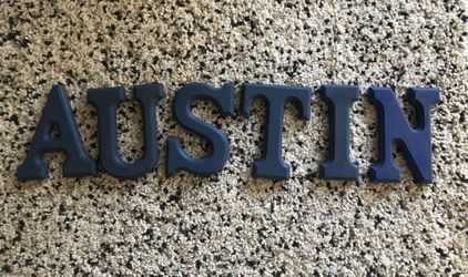 Wood “Austin” Sign 