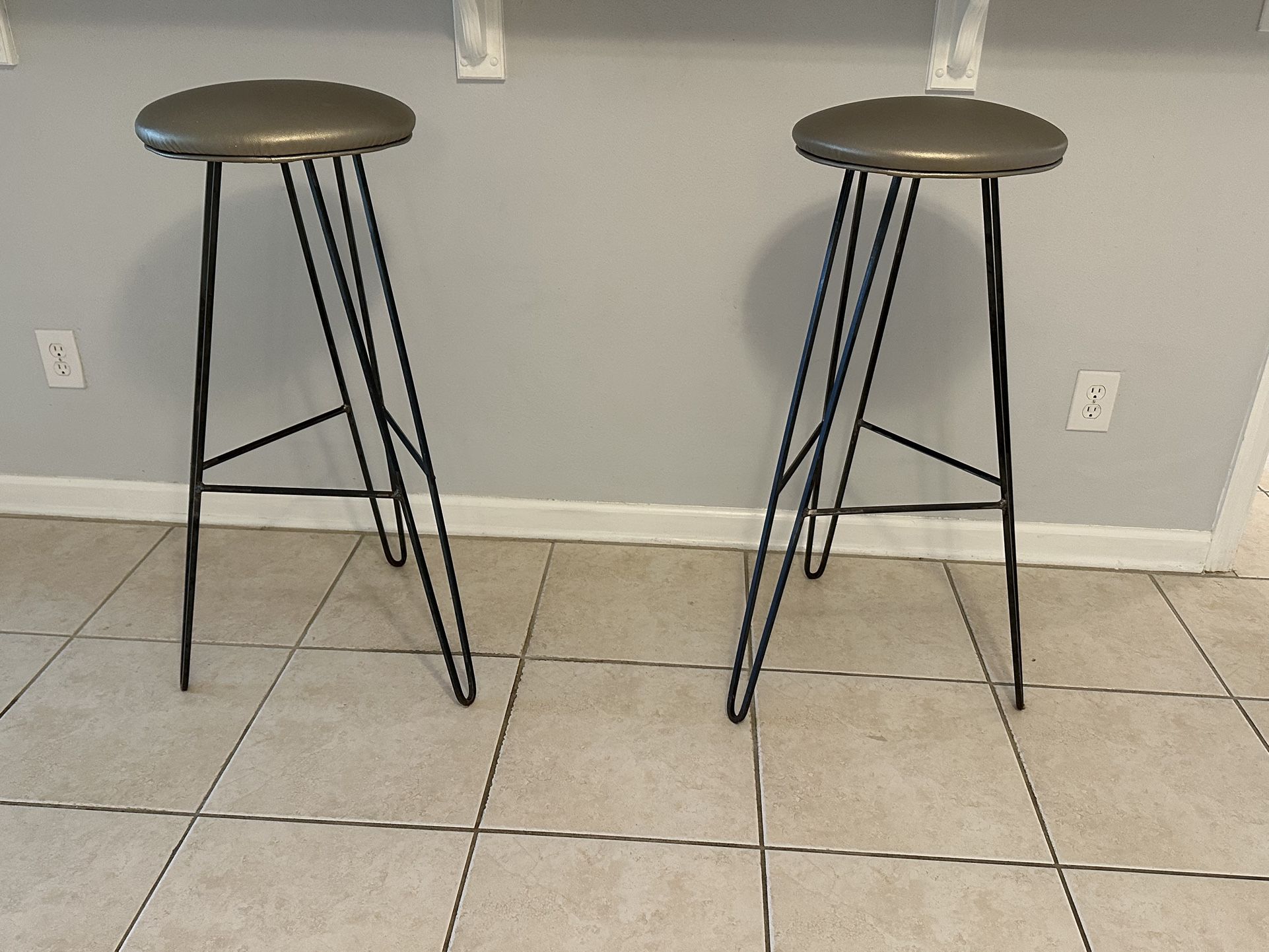 Custom Metal Barstools X2