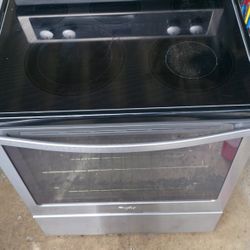 Whirlpool Stainless Steel Electric Stove - Excellent Condition! 