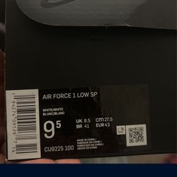 Nike Air Force One Supreme Size 9.5