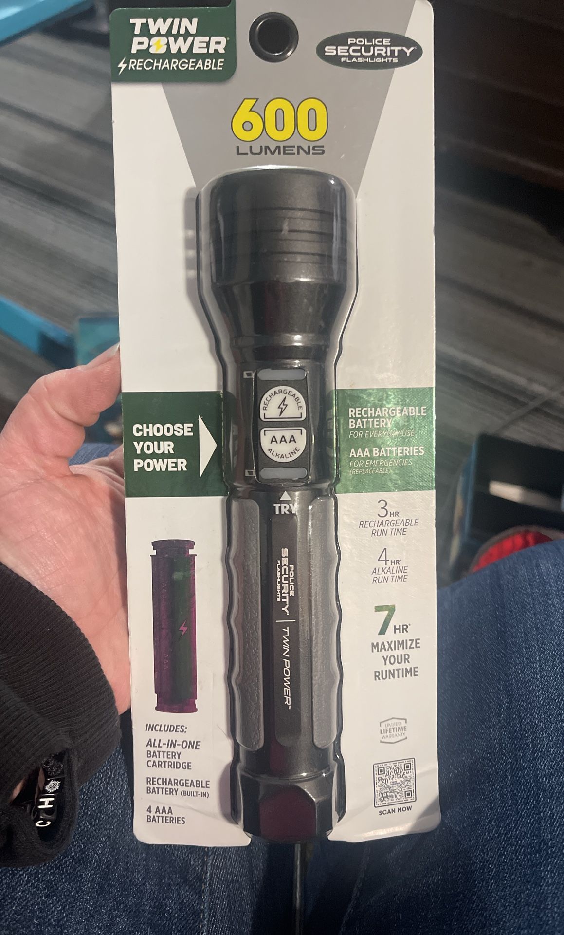 Police security flashlight