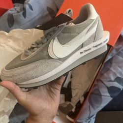 Nike Sacai Fragment Waffle Grey Size 6