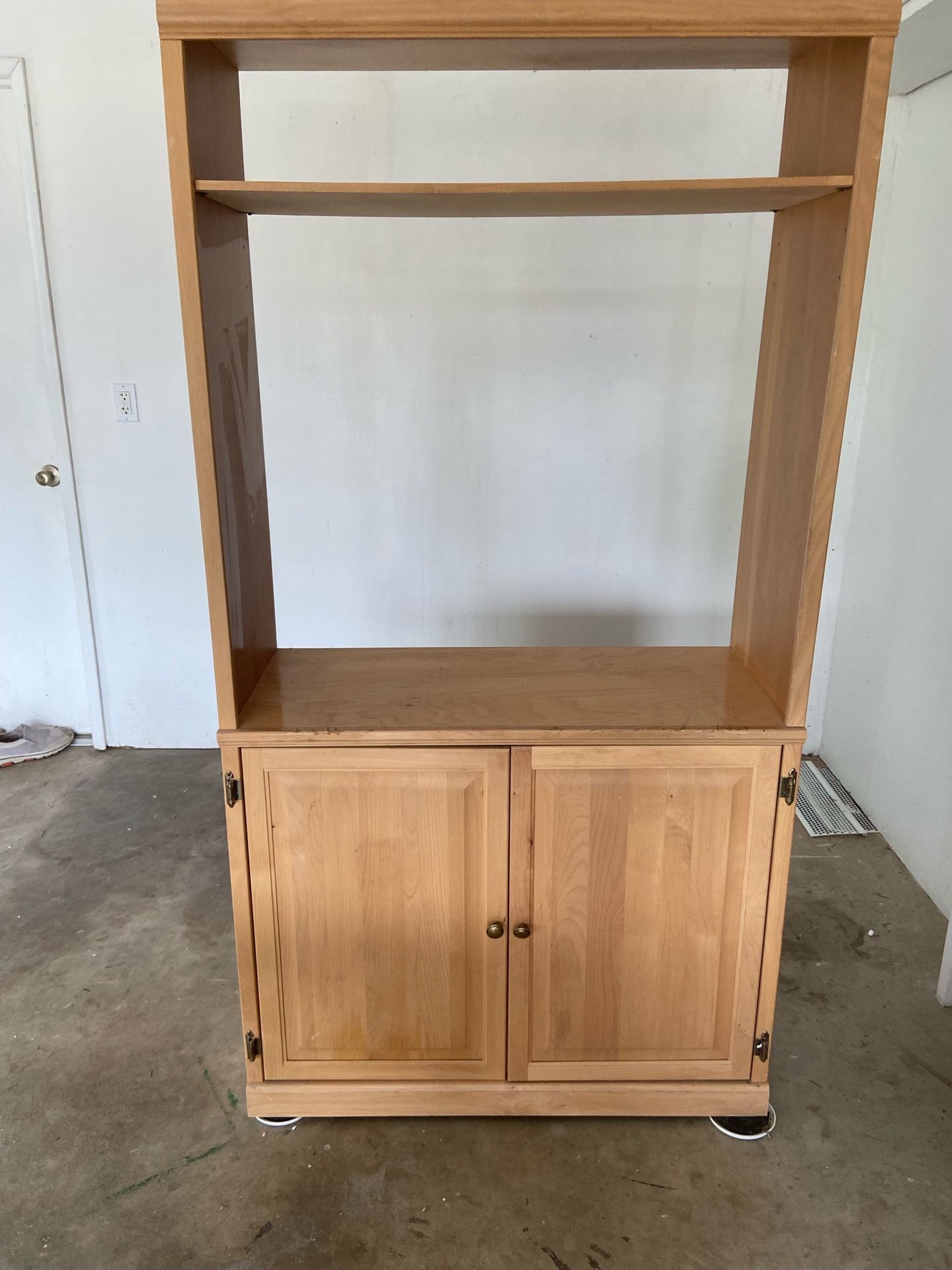 TV Cabinet W/ Shelves Underneath