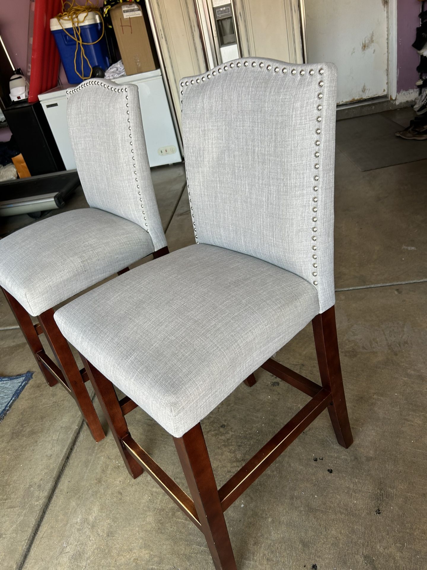 2 Grey Color Stools !!